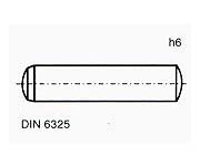 kolíky DIN 6325 h6