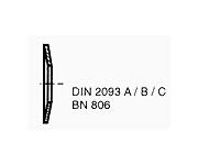 podložky DIN 2093 A/B/C BN 806