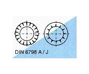 podložky DIN 6798 A/J