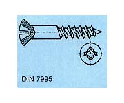 skrutky DIN 7995