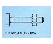 skrutky BN 267, 4.6 (typ 105)