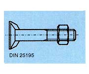 skrutky DIN 25195