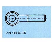 skrutky DIN 444B, 4.6