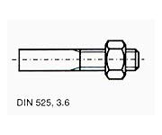 skrutky DIN 525, 3.6