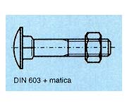 skrutky DIN 603 + matica