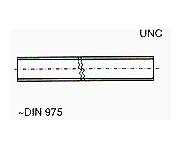skrutky DIN 975 UNC